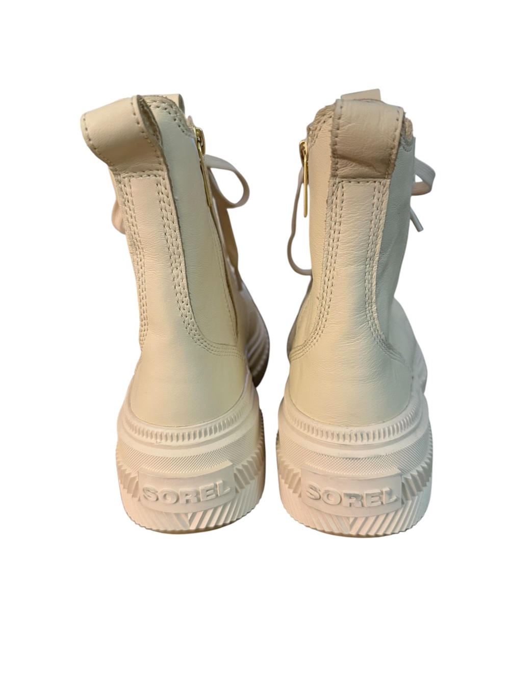 Sorel Ave Leather Ankle Honey White Boots – Sz 9 - Picture 6 of 9